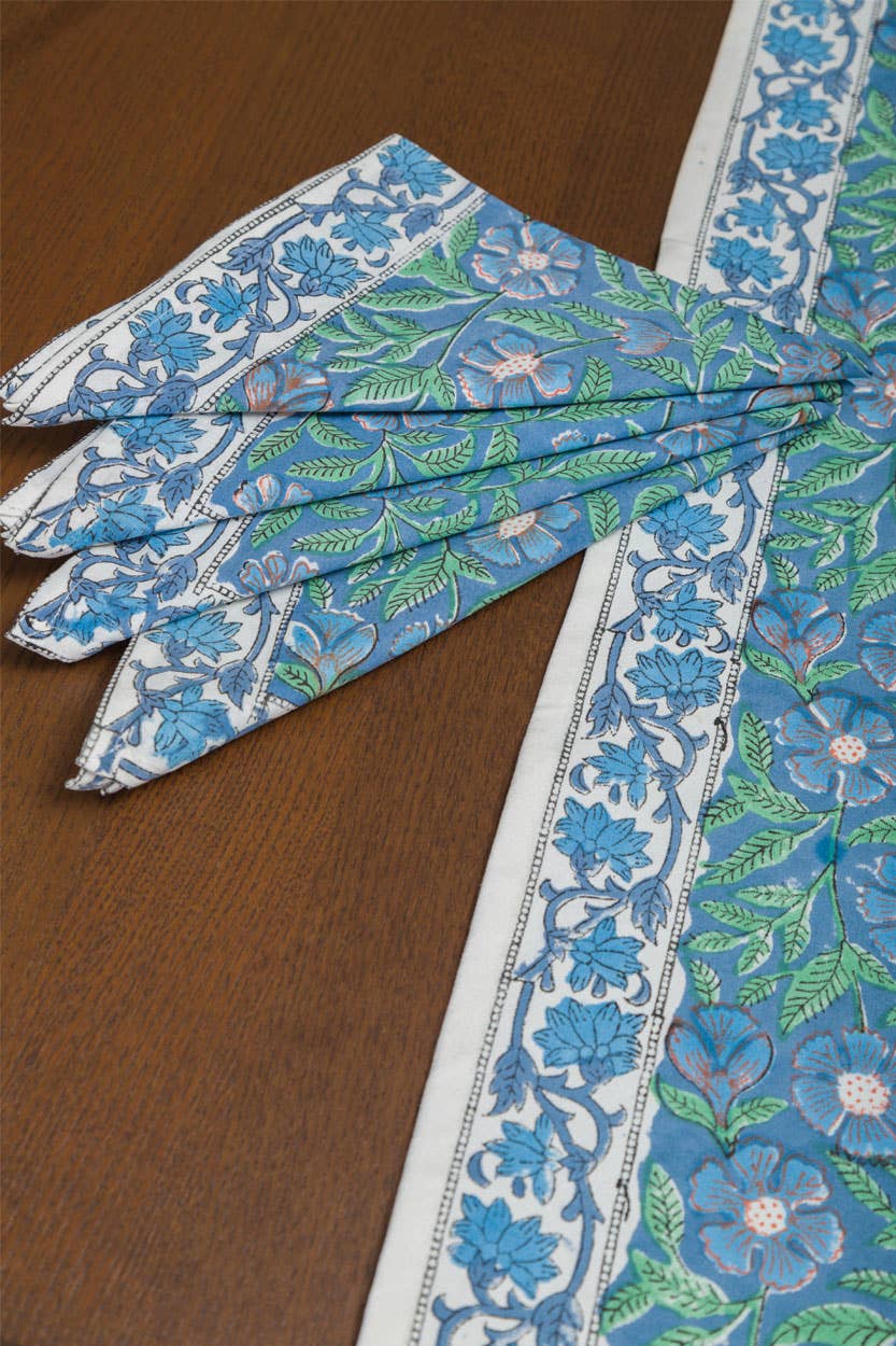 Sevya Handmade - Wholesale Table Runner - Sage & Blue Table Runner4