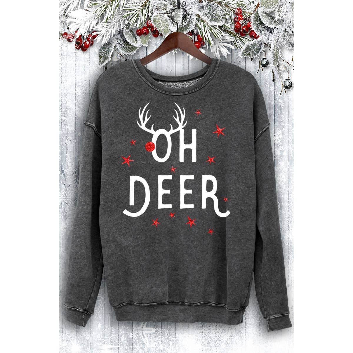 HRTandLUV - Venta al por mayor Sudadera - Mujer - SUDADERAS CON PURPURINA MINERAL OH DEER9