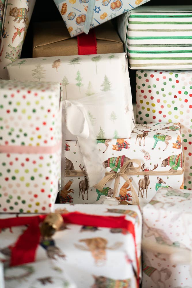 Lana's Shop - Wholesale Wrapping Paper Roll - Peaceful Forest Gift Wrap Roll5