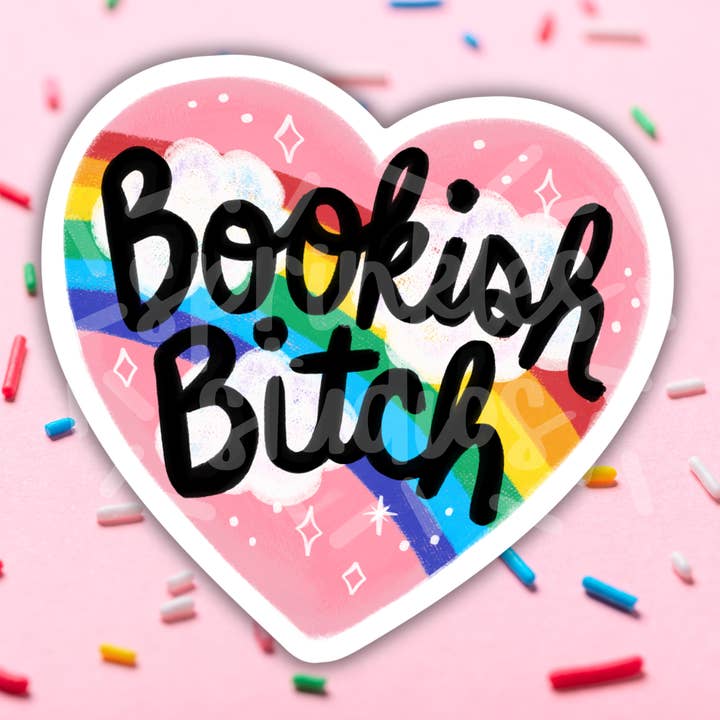 Bookish Bitch Vinyl Sticker for wholesale by Sprinkles Studios