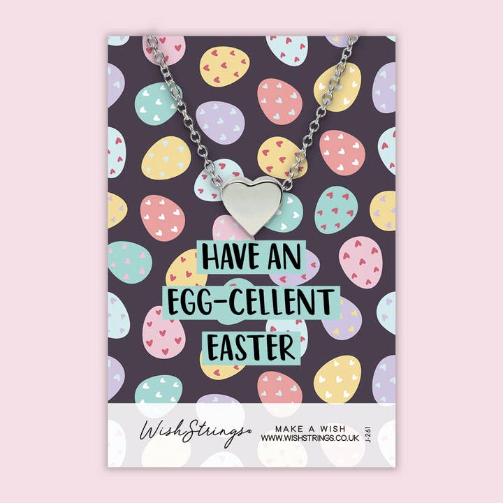 Egg-Cellent Easter - Hartketting op cadeaubon voor wholesale door WishStrings