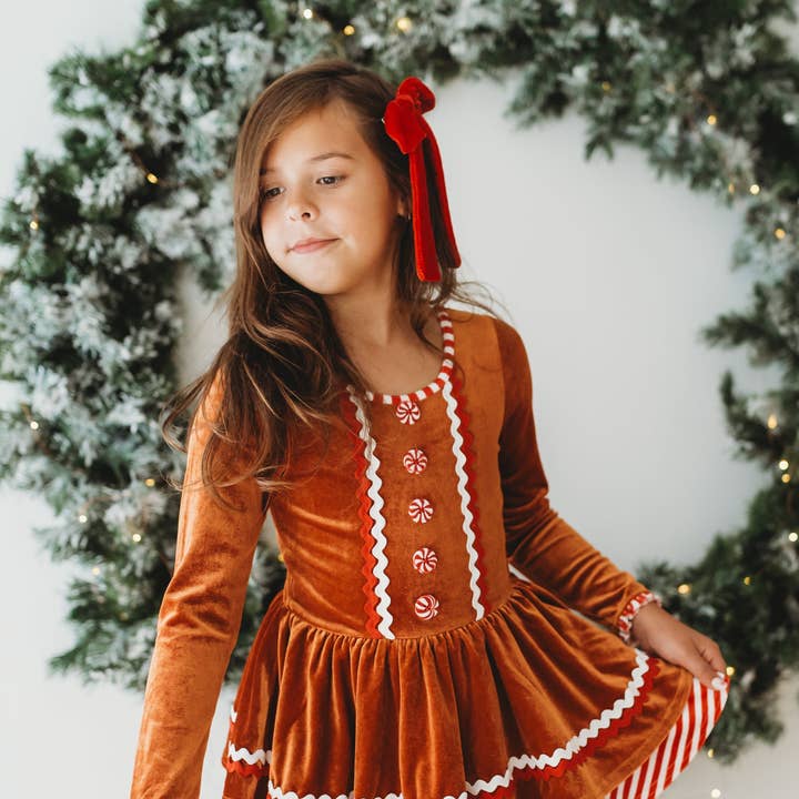 Farrah Velvet Leotard - Miss Ginger (Pre-Order) for wholesale by Cheeky Plum