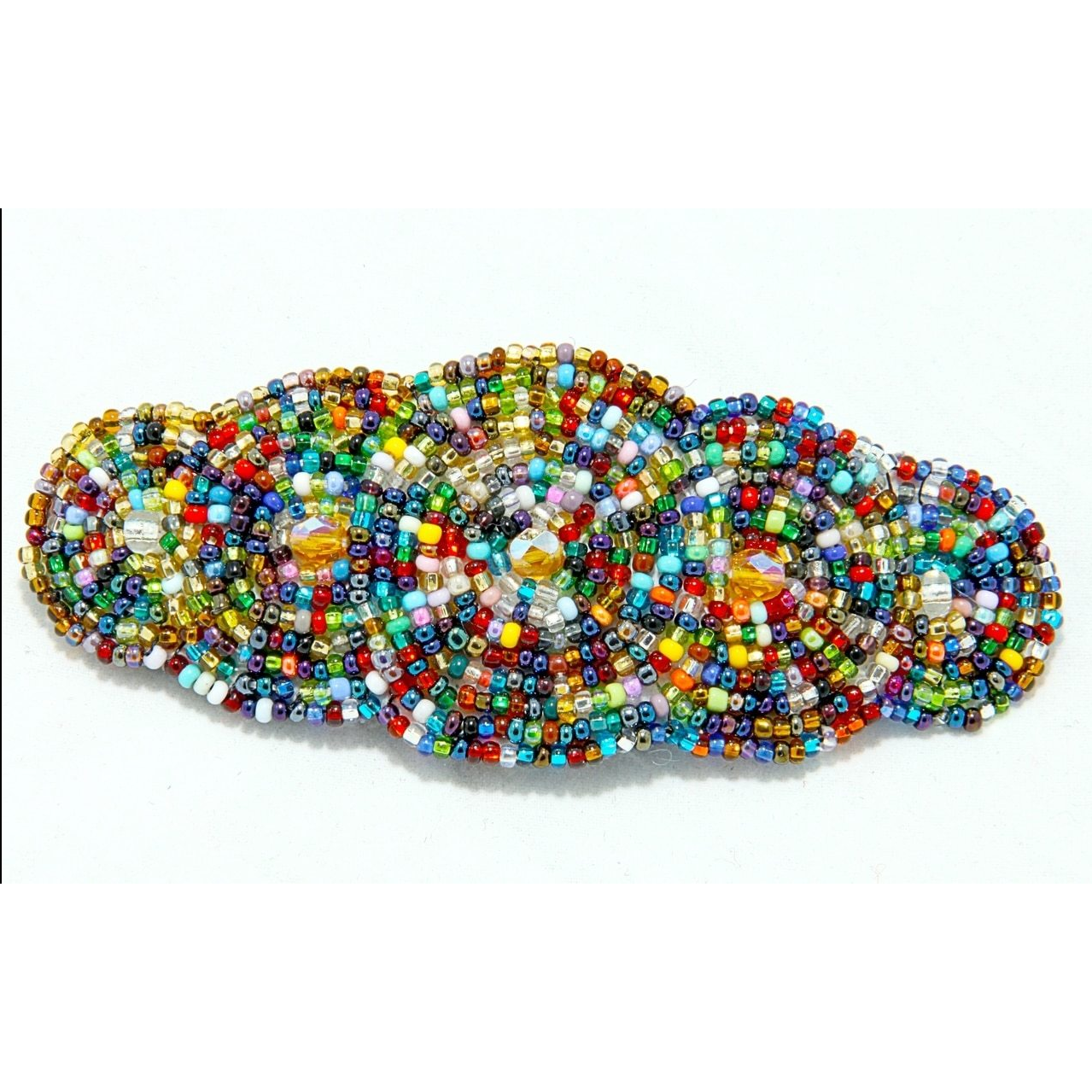 Lumily - Wholesale Barrette - Women's - Andrea Seed Bead Hair Barrette - Guatemala0