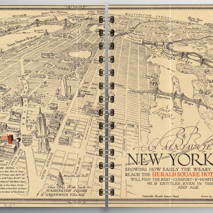 New York Map 2026 Daily Planner for wholesale by The Retrospect Group Collection