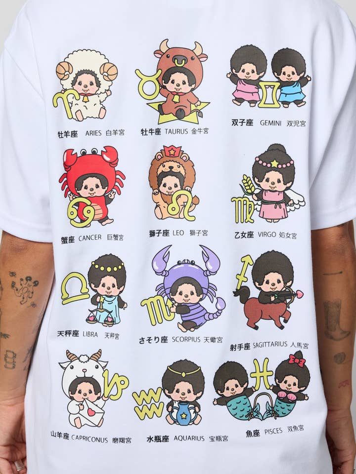 SAMII RYAN - Wholesale Screen Printed T-Shirt - Women's - Monchhichi™ What's Your Sign Boxy Tee6