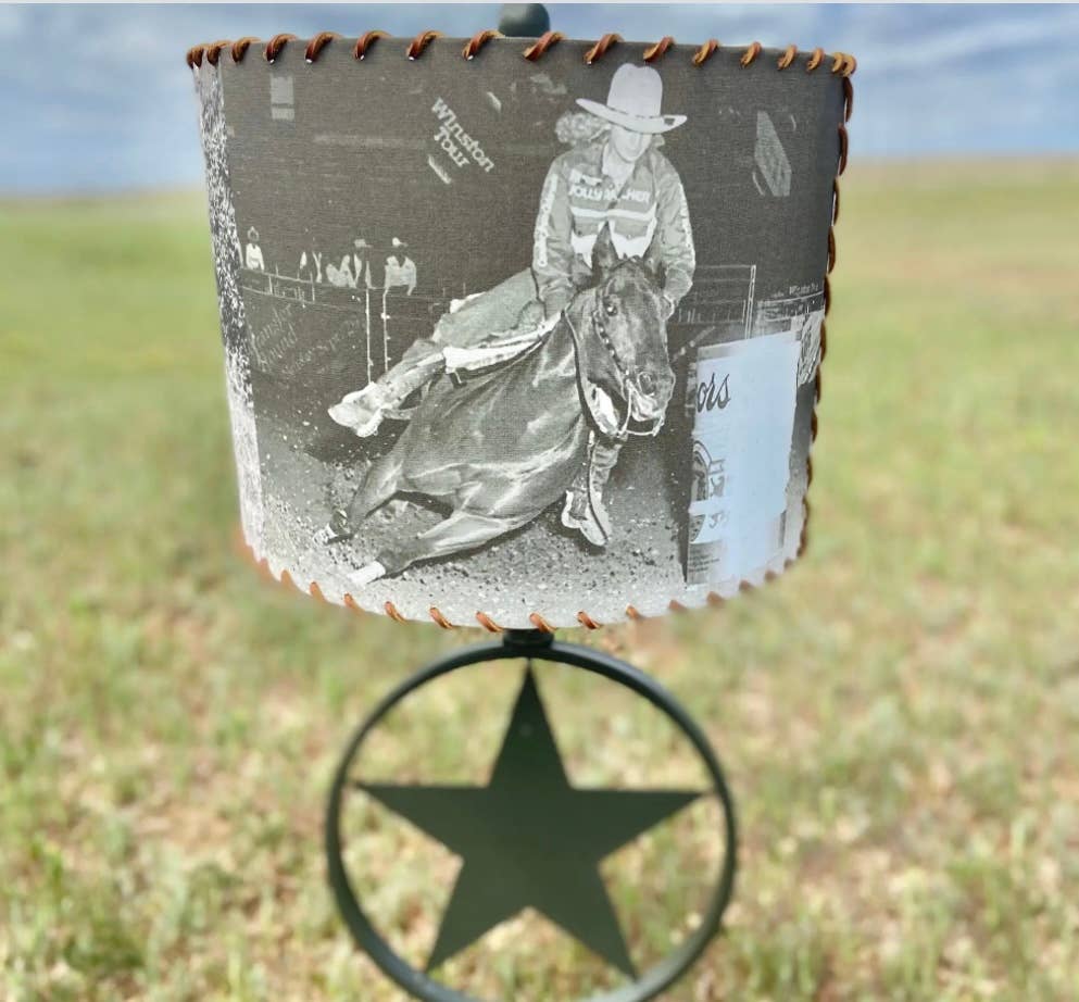 Red Dirt Ranch Clothing Company - Wholesale Lamp Shade - Lampshade Vintage Barrel Racing Rodeo Legends1