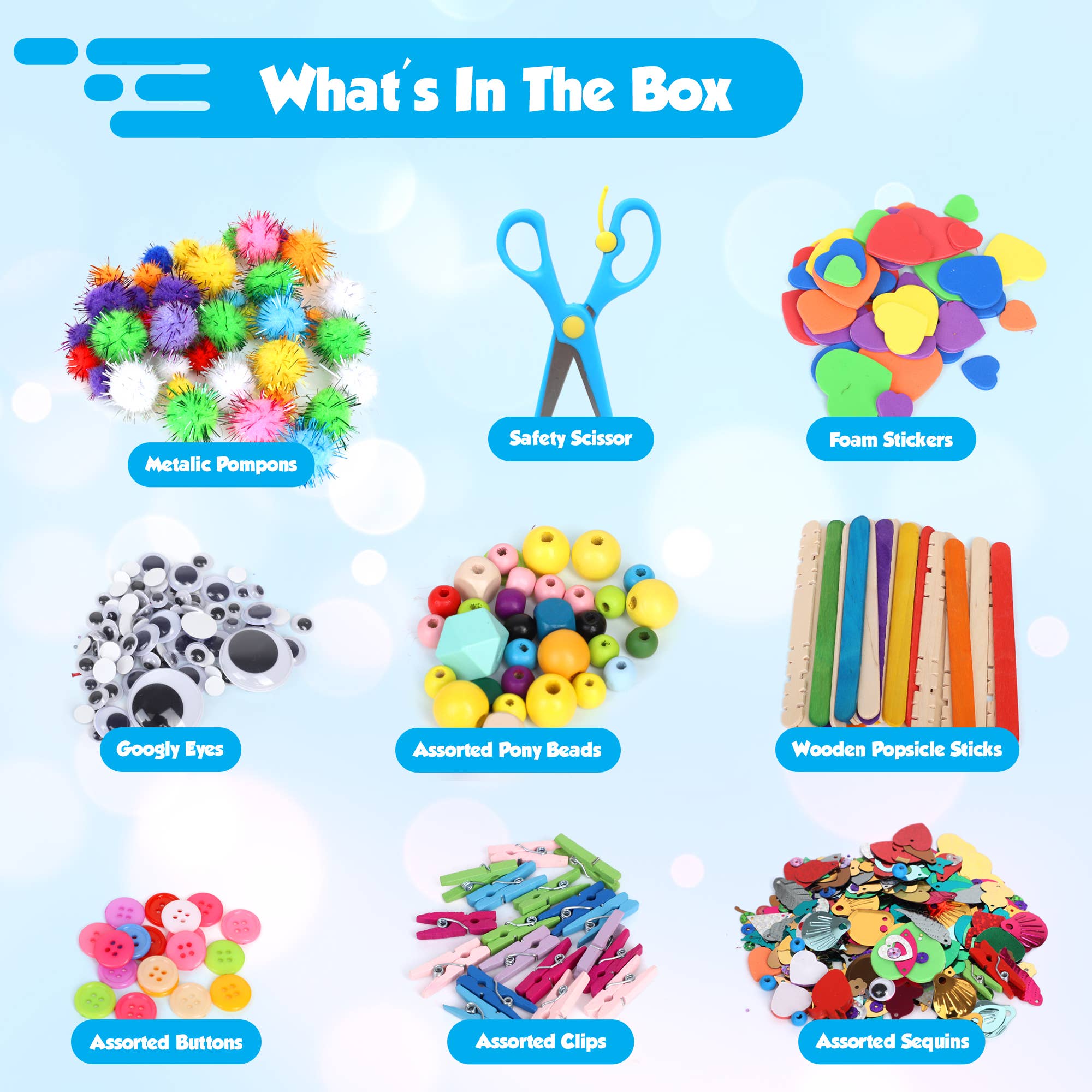 The Toy Group - Wholesale DIY Craft Kit - Kids - Darice Arts and Crafts Kit - 500+ Piece Kids Craft Supplies 5