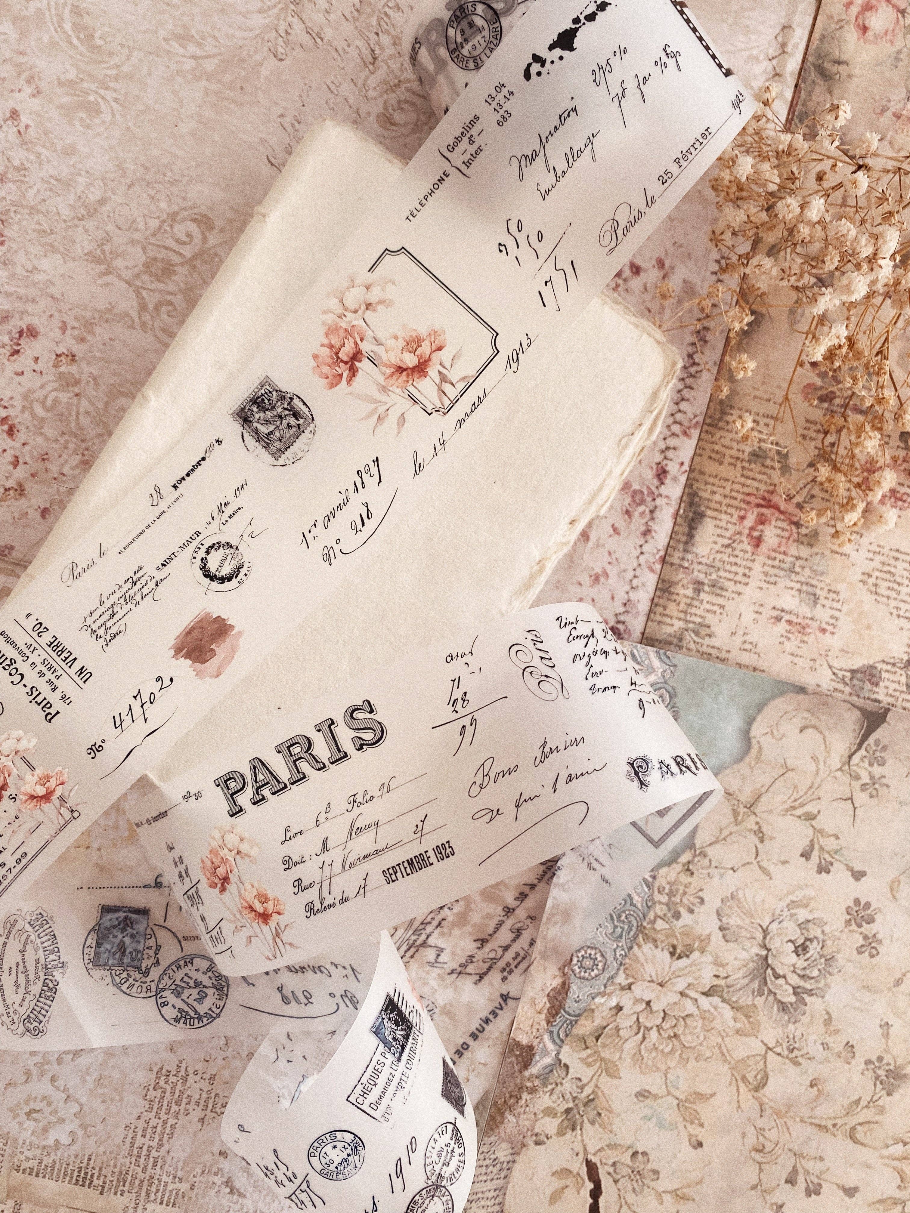 Chapteries - Wholesale Washi Tape - PET tape - Vintage peony12