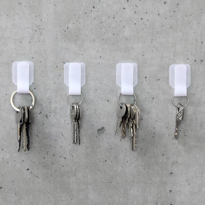 LABEL THE CABLE - Wholesale Cord Holder - LTC WALL STRAPS (50 Pcs - White)8