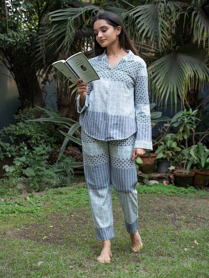 Aster Natural Soft Jersey Vanessa Damen-Pyjama-Set für den Großhandel von Handprint