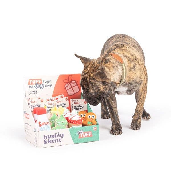 Huxley & Kent - Wholesale Pet Plush Toy - Dog - Tiny Tuff Pop Box Christmas Treats (12 PCS)3