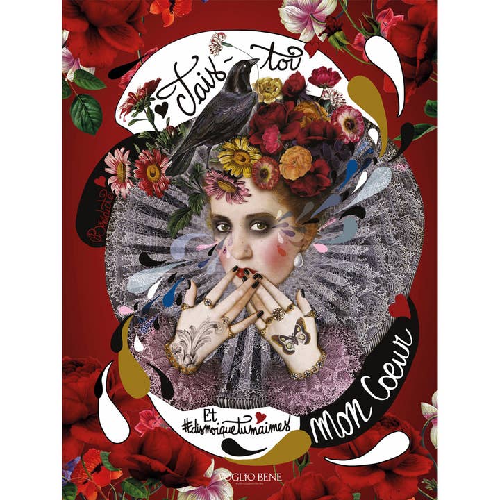 AFFICHE A3 TAIS TOI pour la vente par Voglio Bene