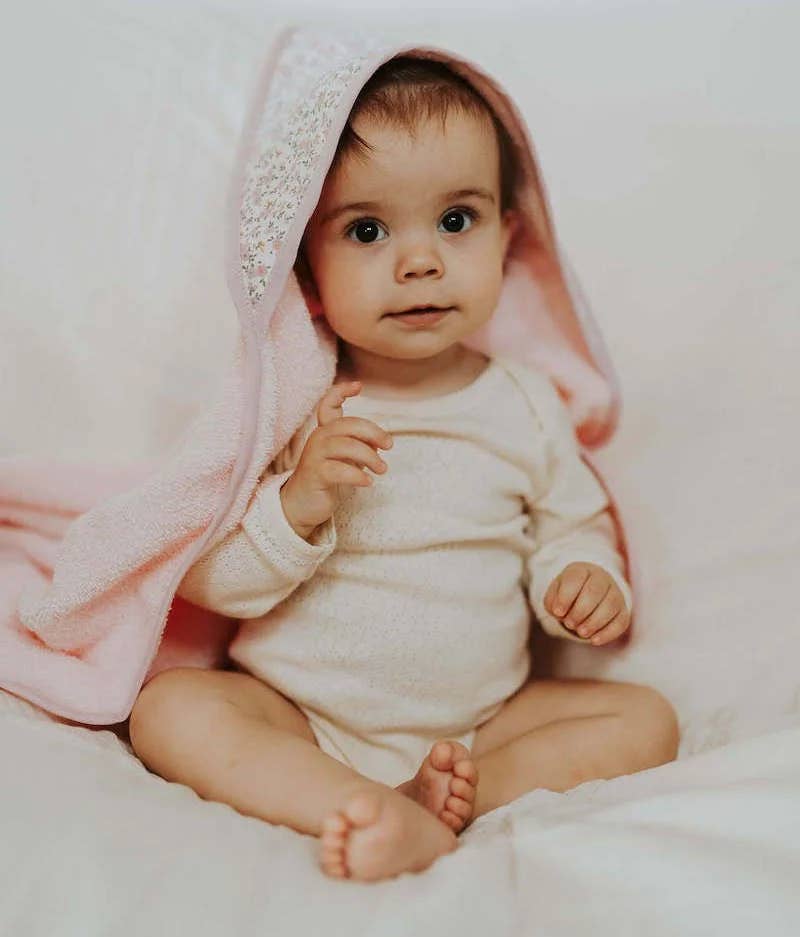 Manufacture des bébés français - Wholesale Hooded Towel - Kids & Baby - Lilac bath cape