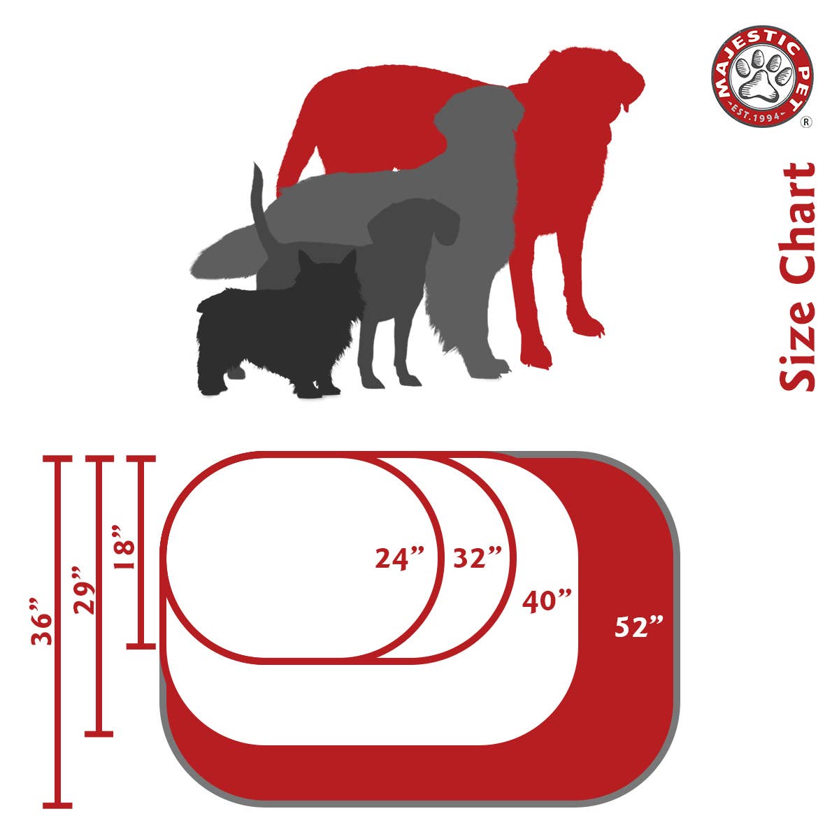 Majestic Pet Products - Vente Panier – chien - Lit pour chien Bagel en poly/coton49