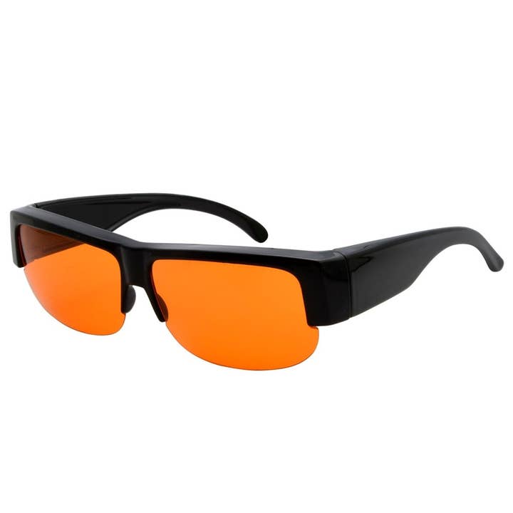 Half Rim Blue Light Blocking Fitover Eyeglasses for wholesale by SPARE-SPECS, LLC