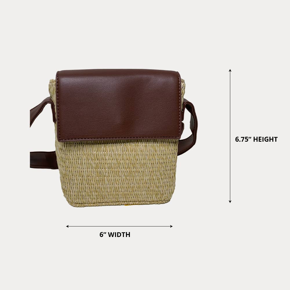 AHDORNED – wholesale Crossbody bag – Women's – Basket Weave With Faux Nappa Leather Crossbody Bag-The Celeste9