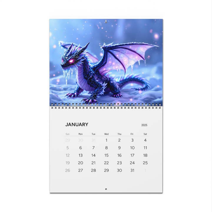 Hallowed Relics – Großhandel Kalender – 2025 Mythischer Drachenkunst-Kalender - Gotische Wanddekoration