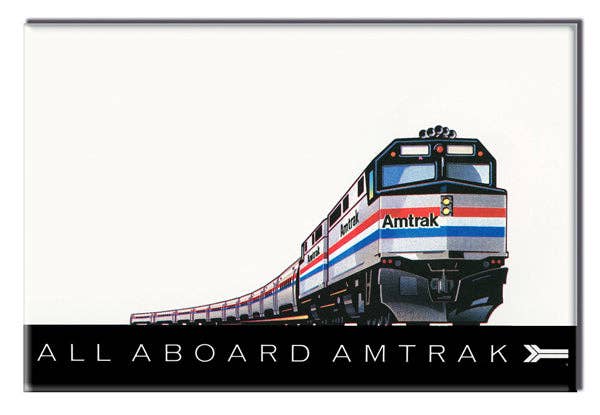 TransitGifts.com - Wholesale Magnet - All Aboard Amtrak Magnet0