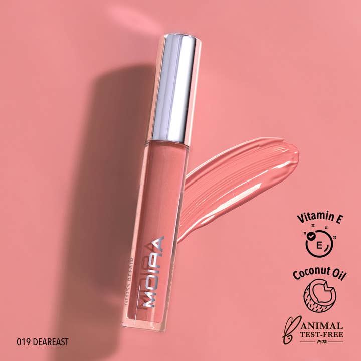Moira Cosmetics – wholesale Lip-gloss – Gloss Affair Lip Gloss (019, Dearest)