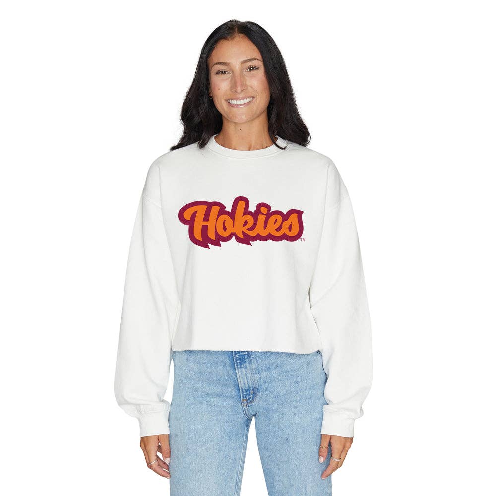 Lojo Collegiate Apparel - Wholesale Graphic Sweatshirt - Women's - Virginia Tech Hokies Crewneck1