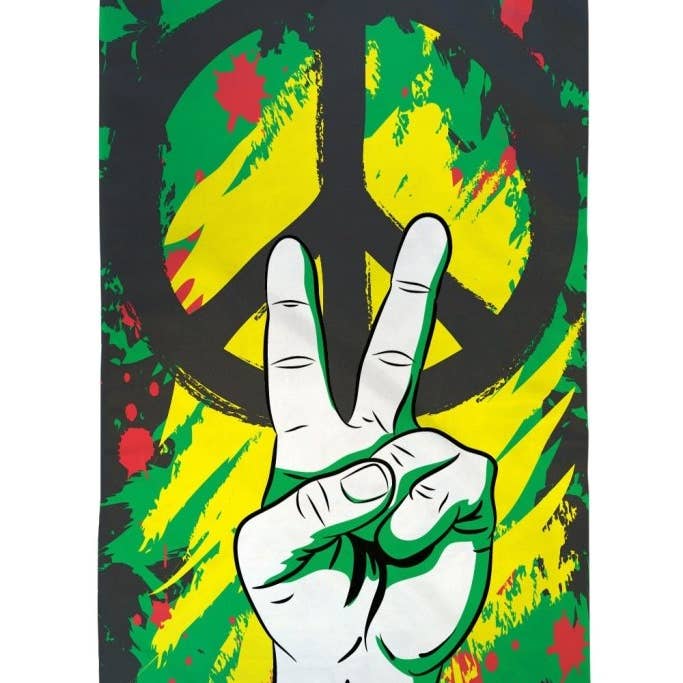 Peace Graffiti Flag 3x5ft Poly for wholesale by Flags Importer