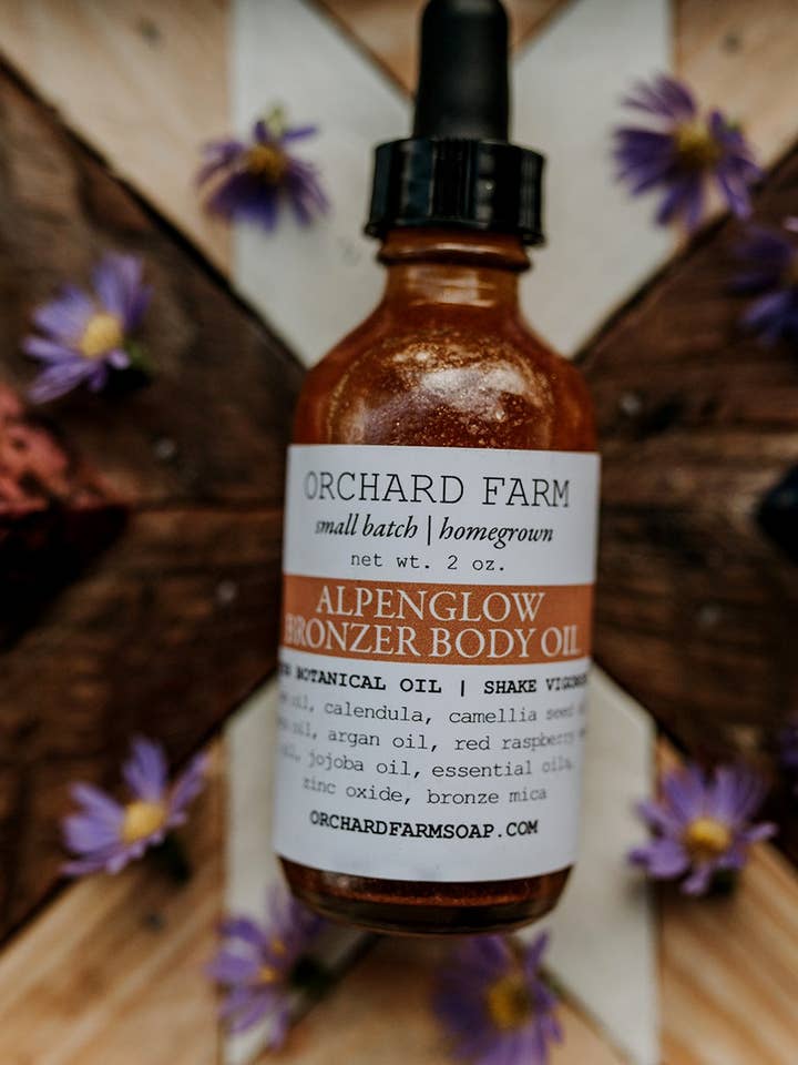 Alpenglow Body Oil for wholesale by Orchard Farm Soap