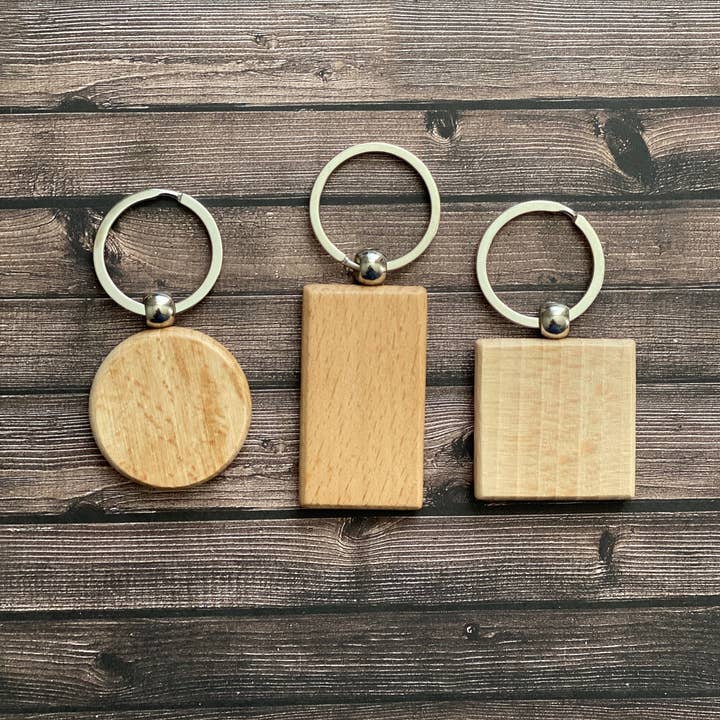 KW Laser Supplies - Wholesale Keychain - Unisex - Wood Keychain