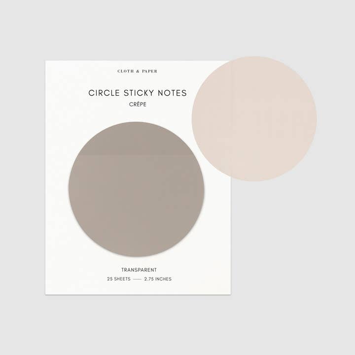 Cloth & Paper - Wholesale Sticky Notes - Transparent Circle Sticky Notes17