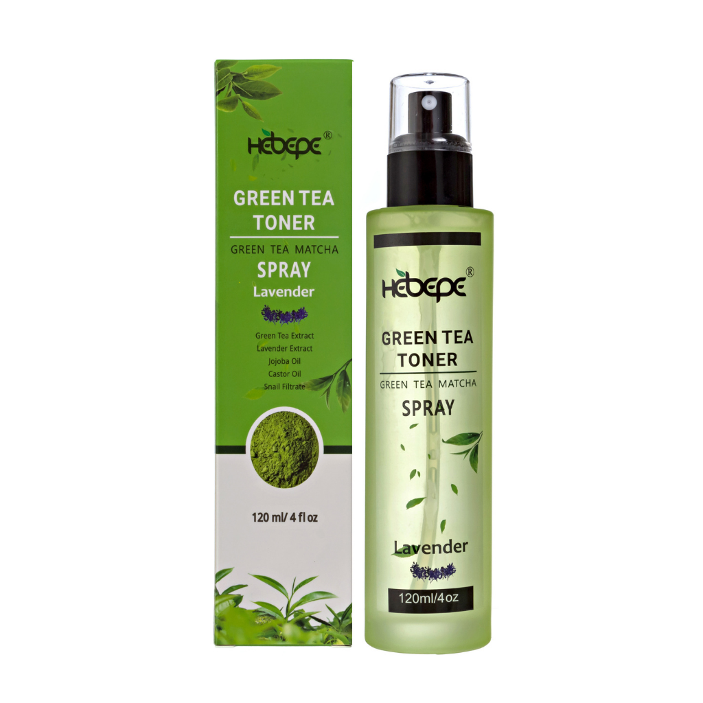 Hebepe – wholesale Facial Toner – Green Tea Matcha Face Toner Spray with Lavender1