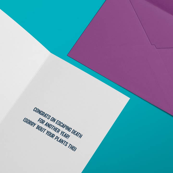 Squirrel Friend Gifts – Großhandel Geburtstagskarten – Herzlichen Glückwunsch zum Entkommen des Todes - Lustige Geburtstagskarte für Erwachsene1