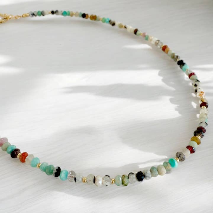 True by Kristy Jewelry - Wholesale Beaded/Pearl Necklace - Mixed Gemstone Necklace Beaded Necklace Gold Filled