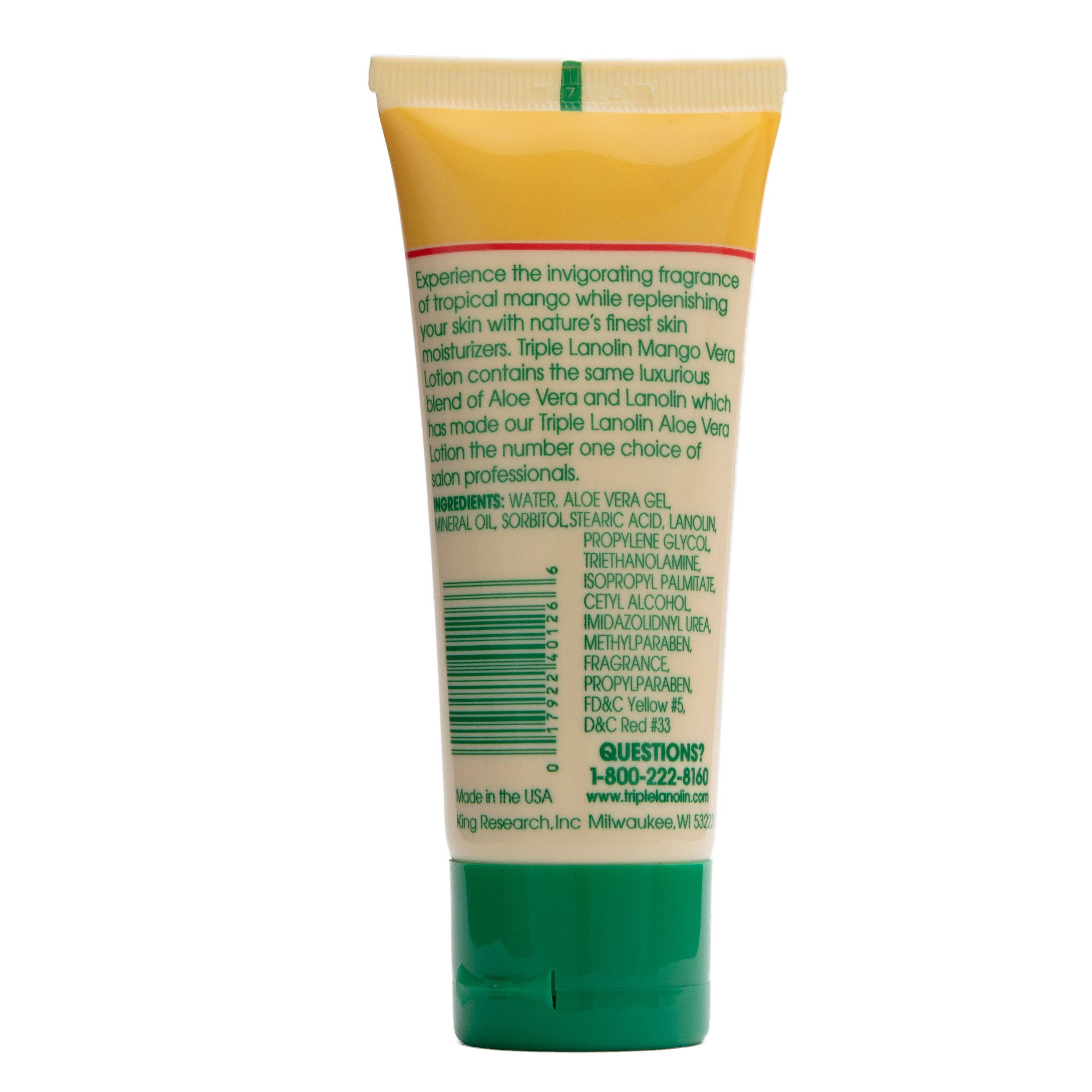 KT Supply – wholesale Hand- och kroppslotion – Triple Lanolin Mango Vera hand- och kroppslotion 2.25 Oz.2
