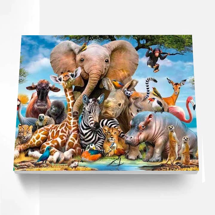 Artistry Rack – wholesale DIY-pysselkit – DIY elefantfärg efter nummer målningssats2