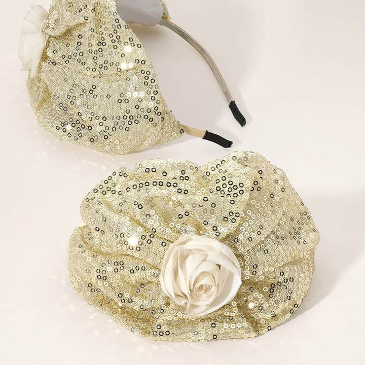 Sensibling Corp. - Wholesale Fashion Headband - Women's - Sequin Flower Headband1