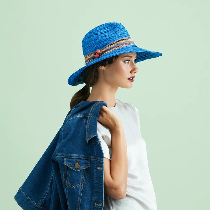 Giovannio - Wholesale Straw Hat - Women's - Arden Women's Packable Straw Panama Hat