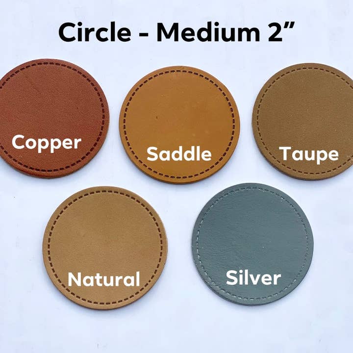 KW Custom Creations - Wholesale Patch - Iron-On Genuine Vegetable Tanned Leather Patch4