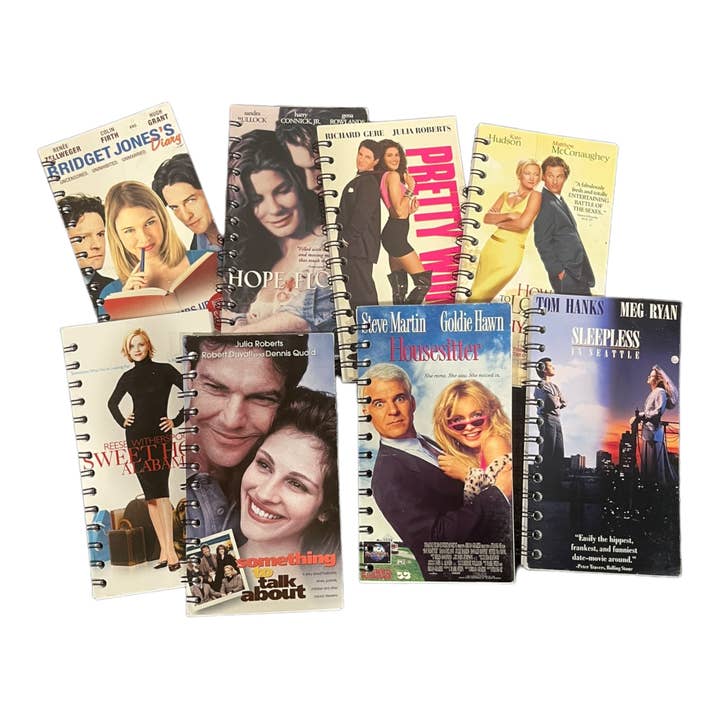 StuckOnU Art - Vendita all'ingrosso Diari/agende - Diari a copertina VHS di film - Romcom, storie d’amore e classici1
