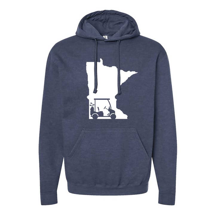 Felpa con cappuccio Minnesota Golf Cart per la vendita all'ingrosso da parte di Minnesota Awesome