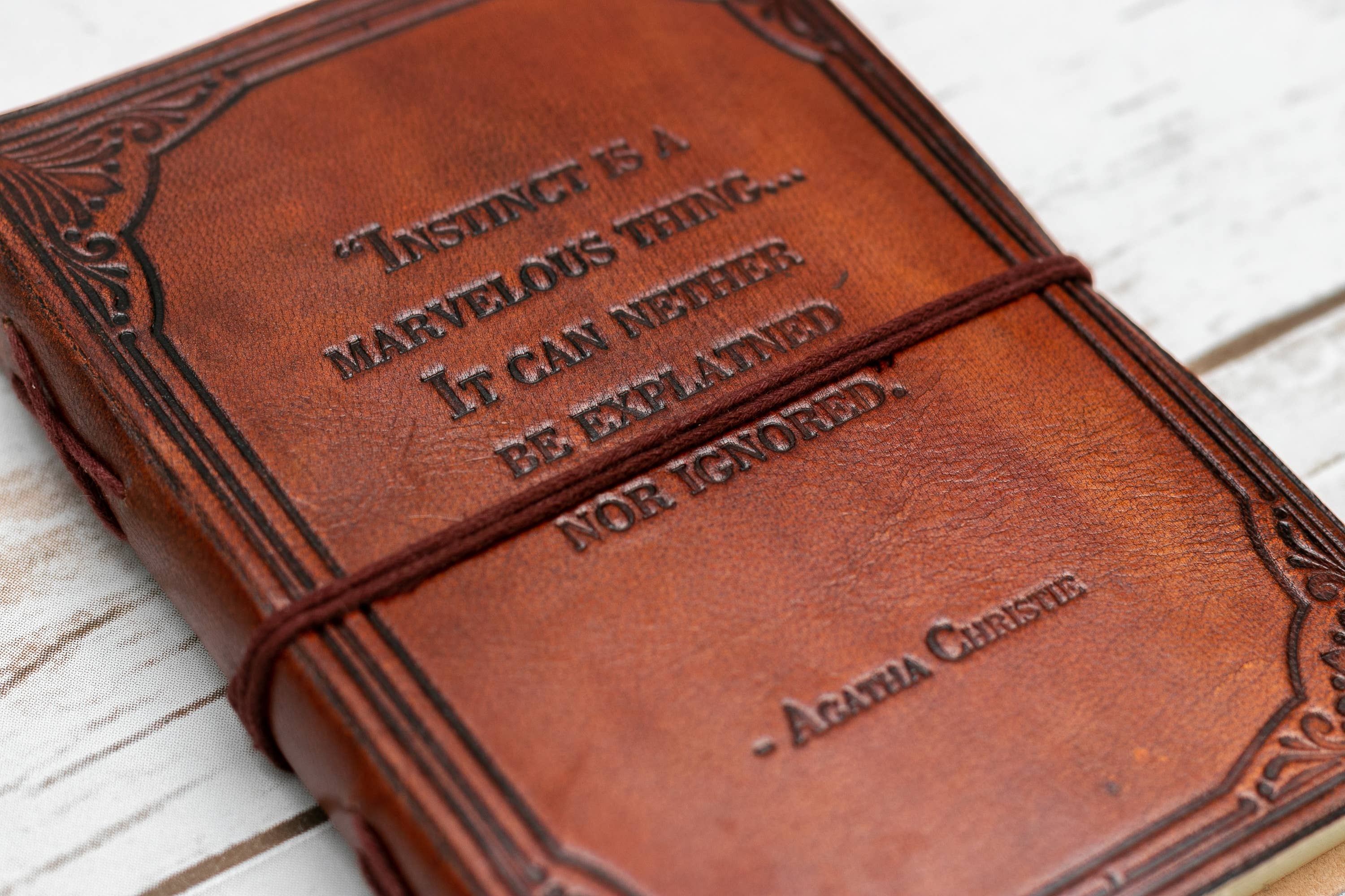 Soothi | Containers Of Creativity - Wholesale Journal/Diary - Instinct Is A Marvelous Thing Agatha Christie Journal2