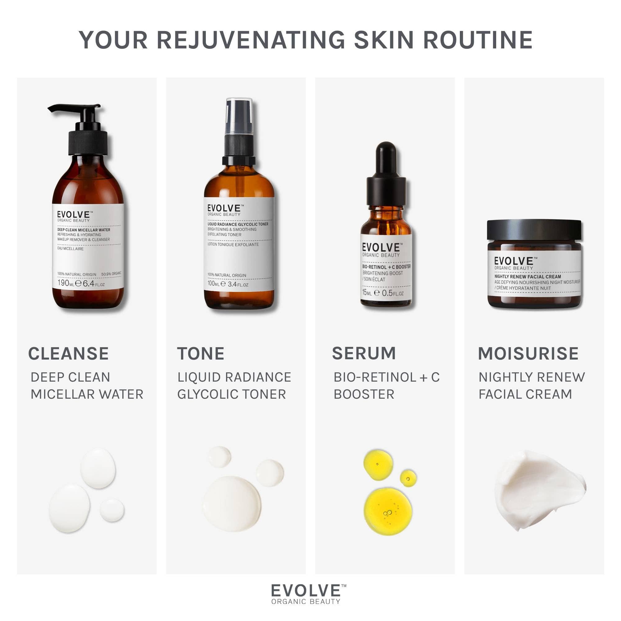 Evolve Organic Beauty - Wholesale Facial Oil - Bio-Retinol + C Skin Booster - Supersize7
