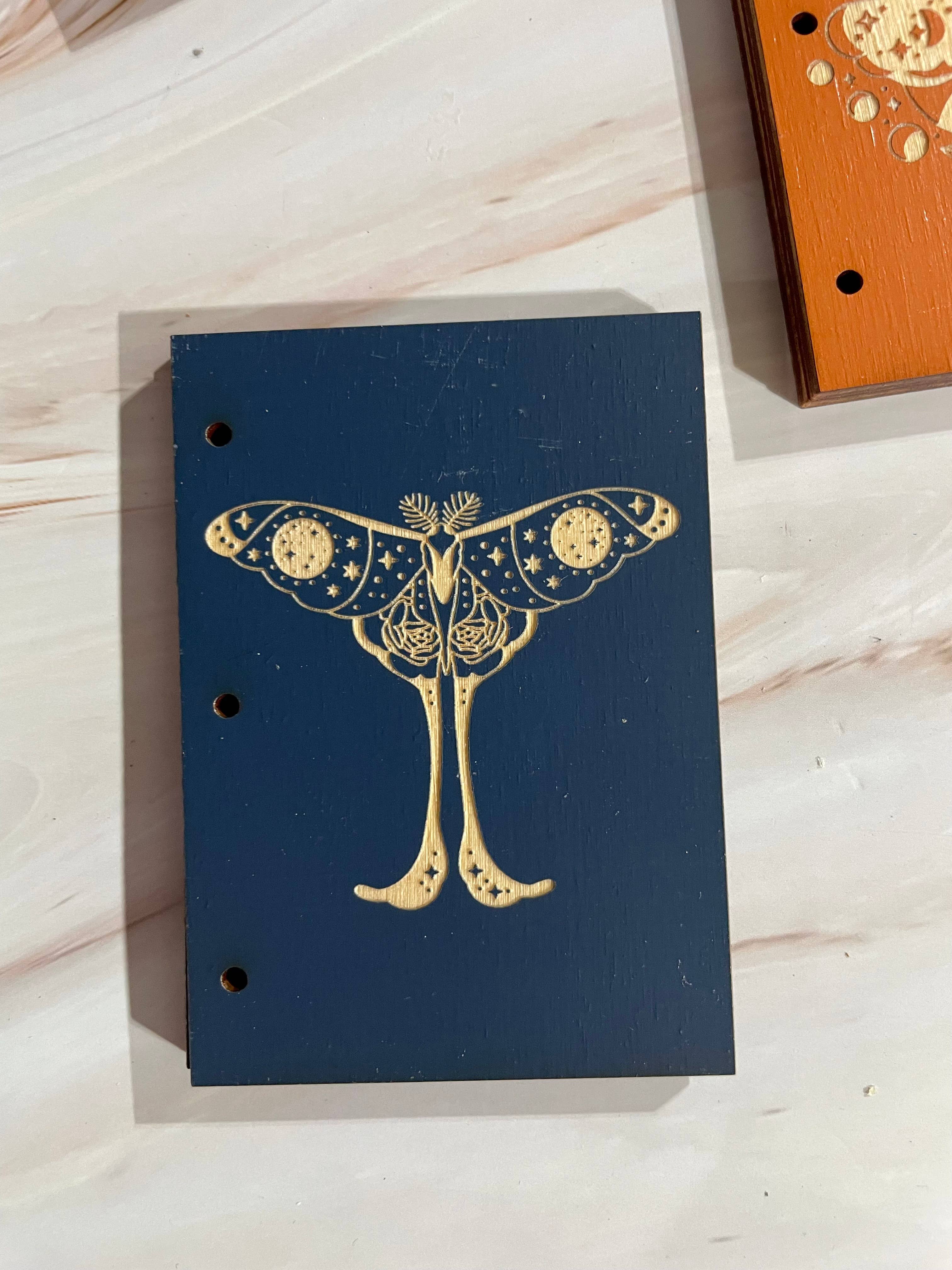 Elm Rose Designs – wholesale Journal/diary – Micro Mystic Moth Journal1