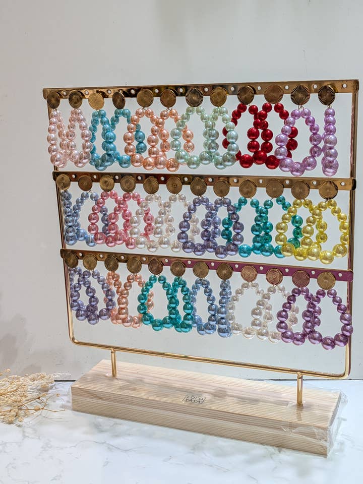 Juego de 18 pendientes de perlas para venta al por mayor de LOLO & YAYA
