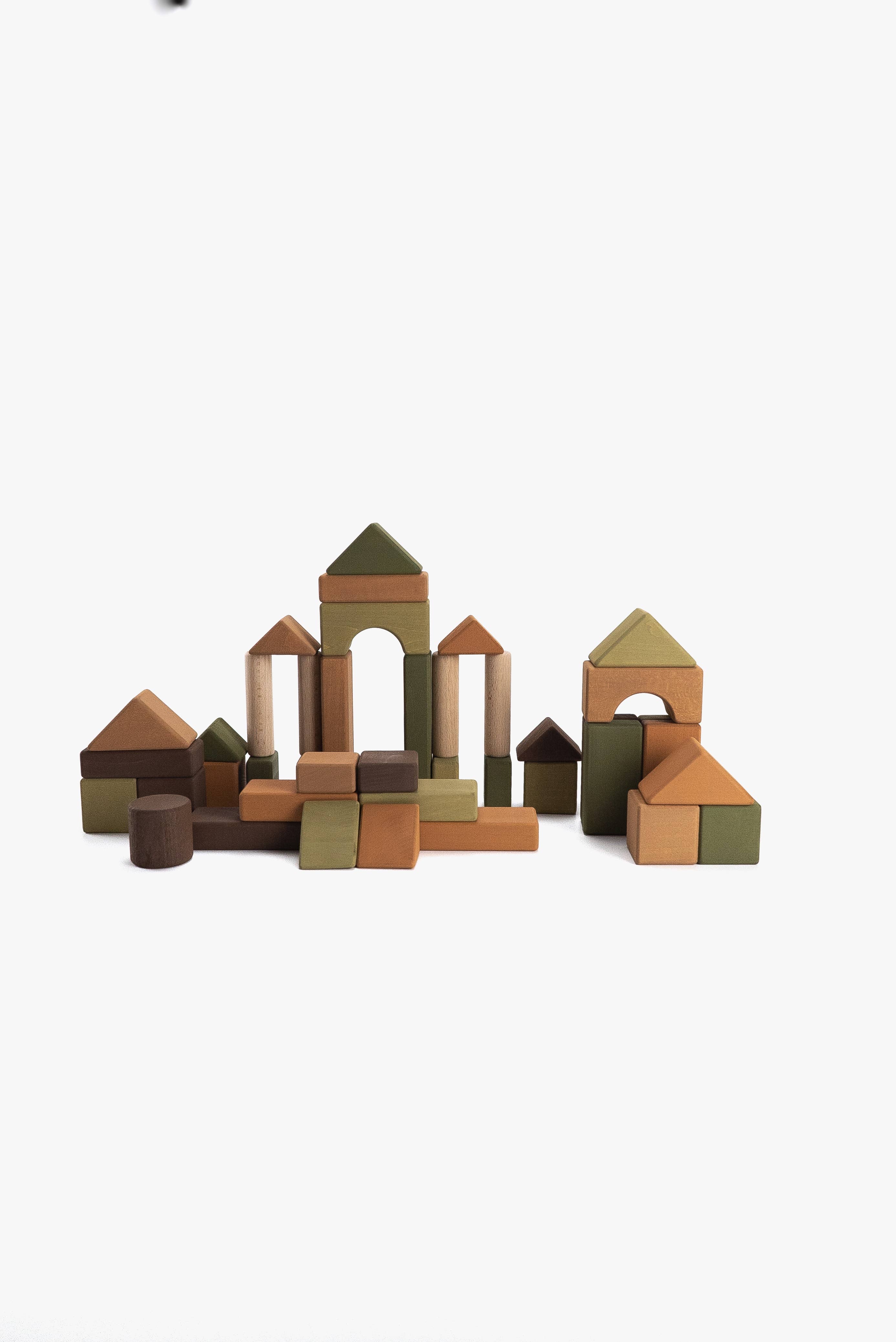 SABO concept - Vente Cubes de jeu – enfant et bébé - Ensemble de blocs en bois Castle Woodenstack Eco Toys pour enfants2