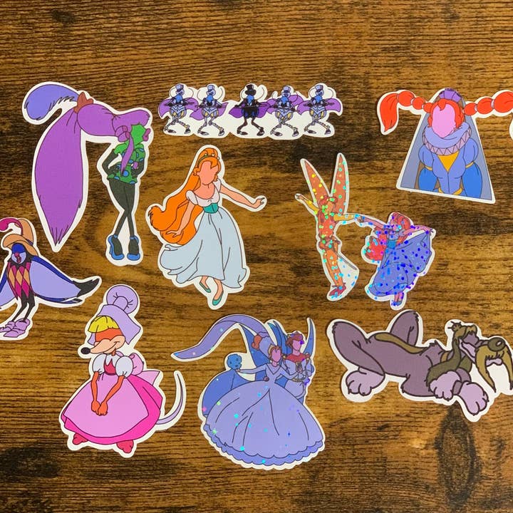 Thumbelina Inspired Stickers for wholesale by Messterpieces
