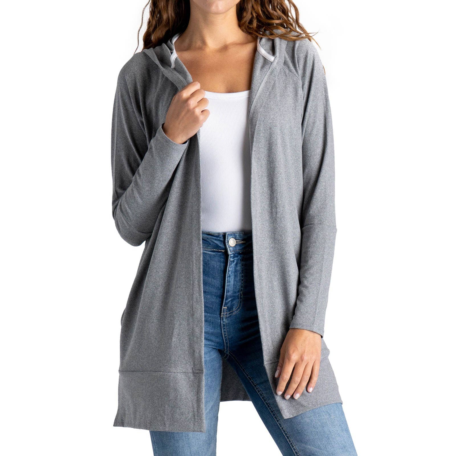 DM Merchandising – Cardigan - Mulher por atacado – FITKICKS Everywear Cardigan Aberto Stock1