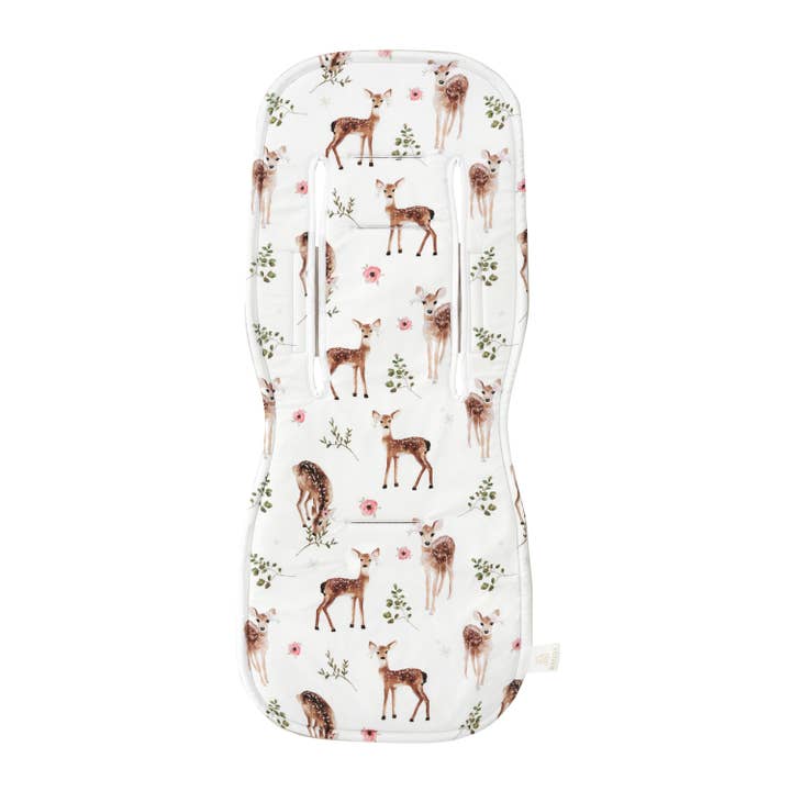 Dubbele zijde inzetstuk voor kinderwagen van bamboe en minky - Fawns voor wholesale door MAYLILY