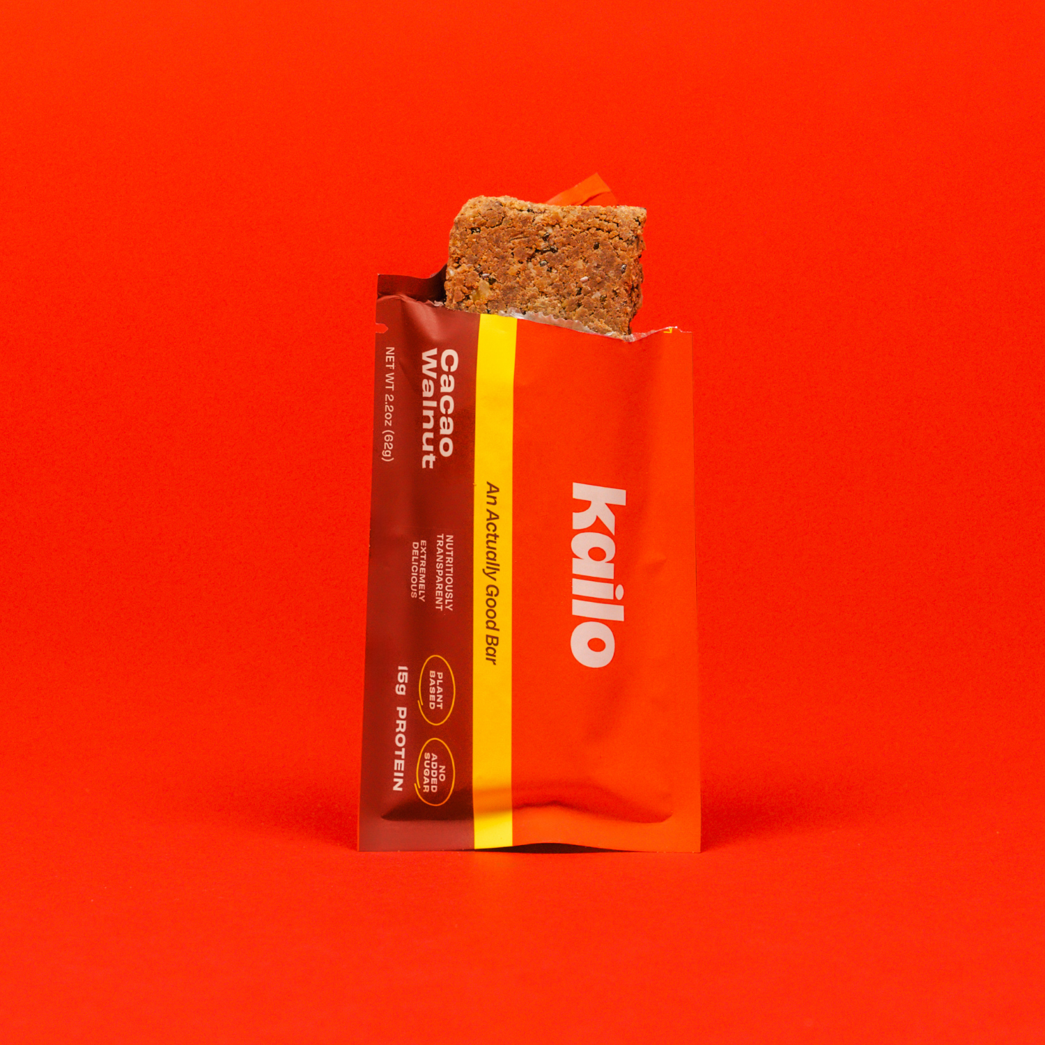 Kailo - Wholesale Snack Bar - Walnut Brownie Natural High Protein Bars - Plant Based Snack3