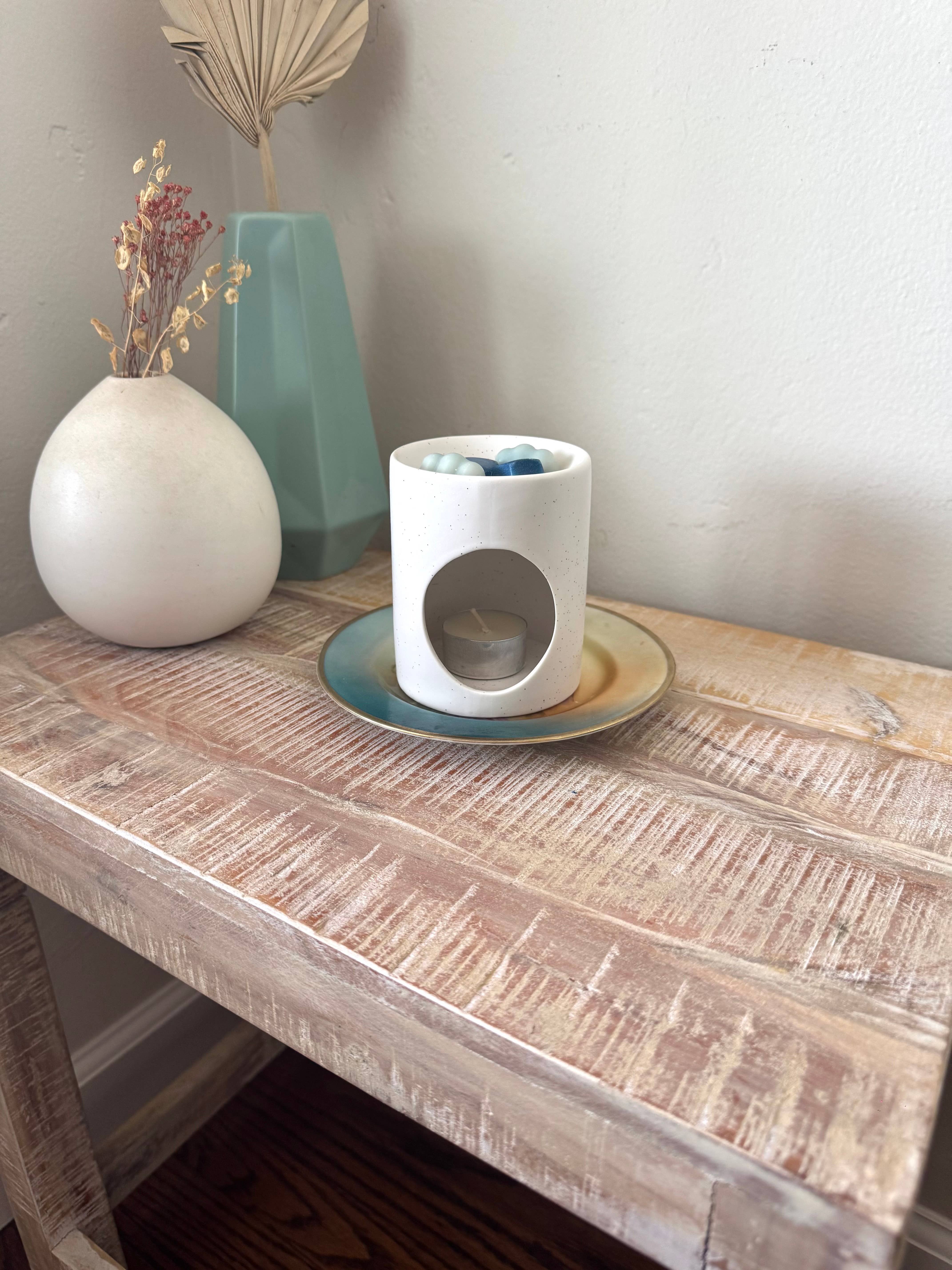 Acute Designs – wholesale Wax warmer – Minimalist Speckled Ceramic Wax Melt warmer1