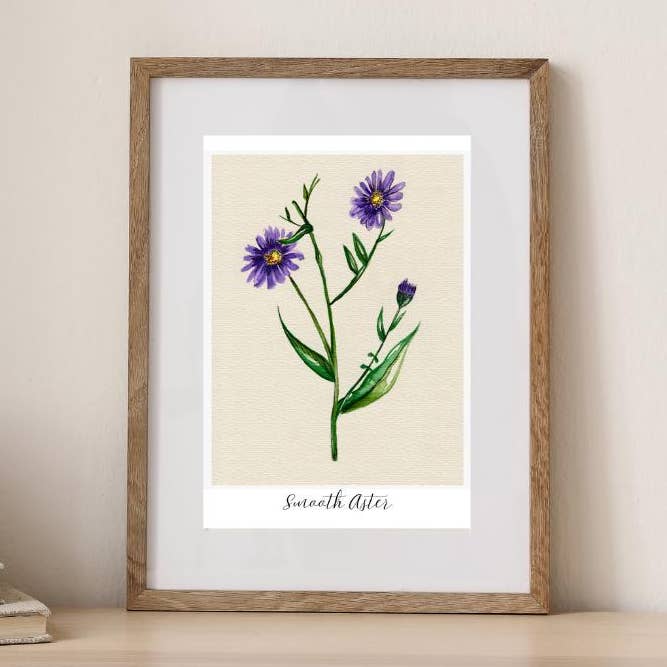 Impression aquarelle de fleurs sauvages Art mural botanique #28 pour la vente par Wild Botanical Atelier