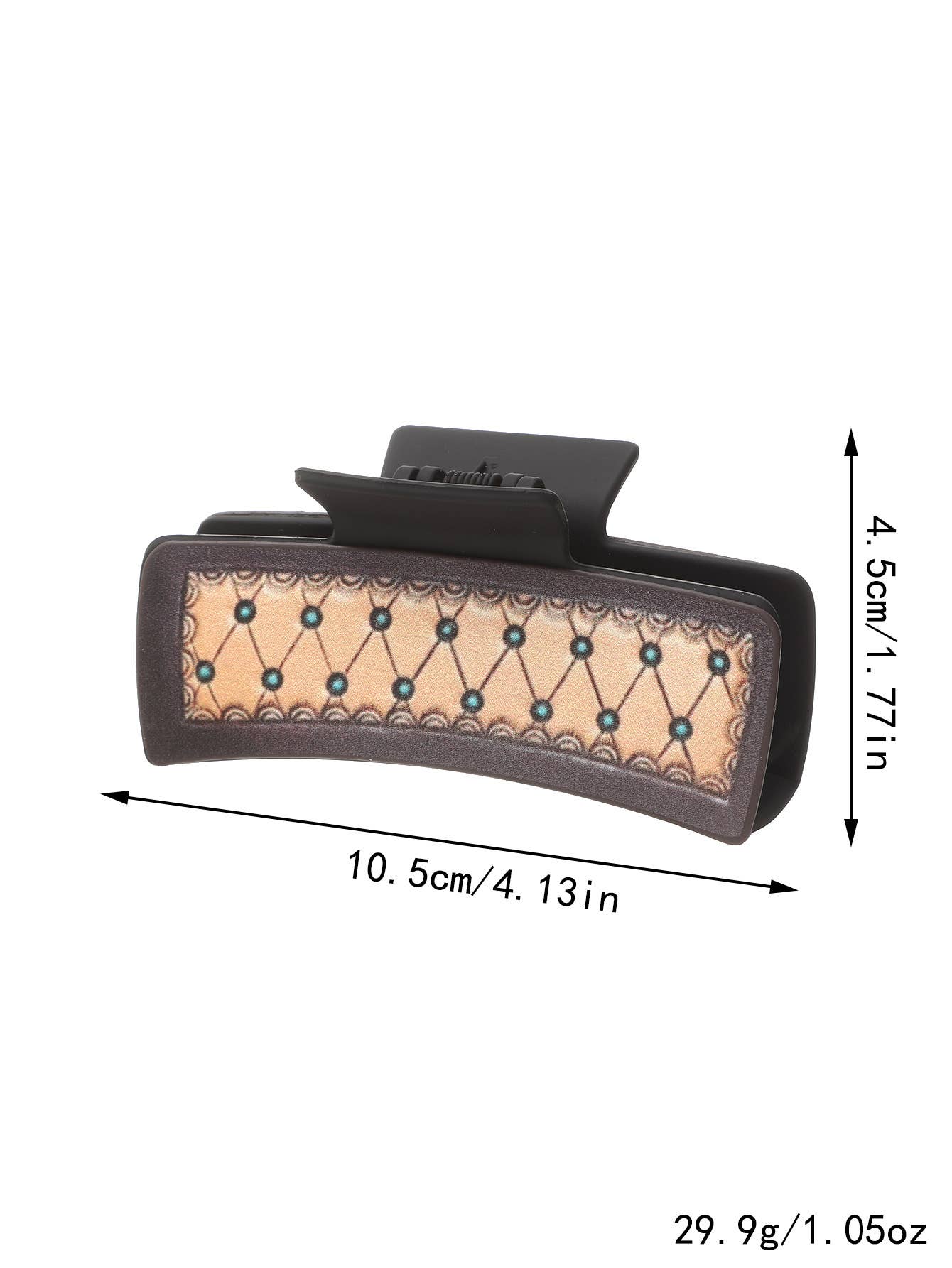 ACCITY - Wholesale Hair Clip - Women's - Sunflower PU Leather Hair Claw, Western Style_CWASC16184